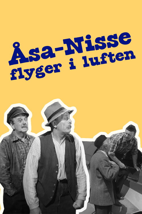 Póster de Åsa-Nisse flyger i luften
