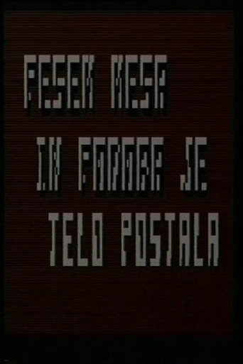 Póster de Pesem mesa in podoba je telo postala
