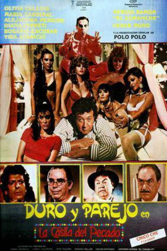 Póster de Duro y parejo en la casita del pecado
