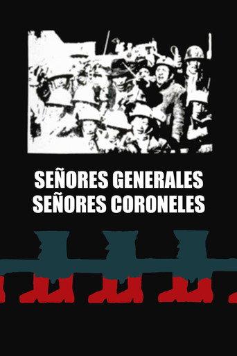 Póster de Señores coroneles, señores generales