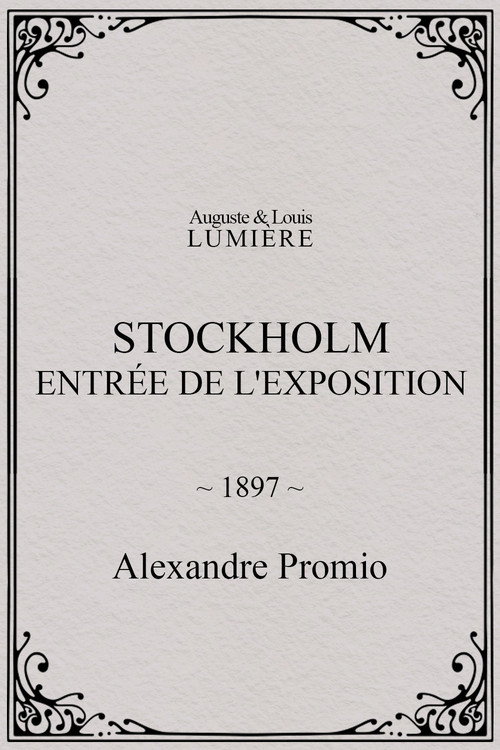 Póster de Stockholm, entrée de l'exposition