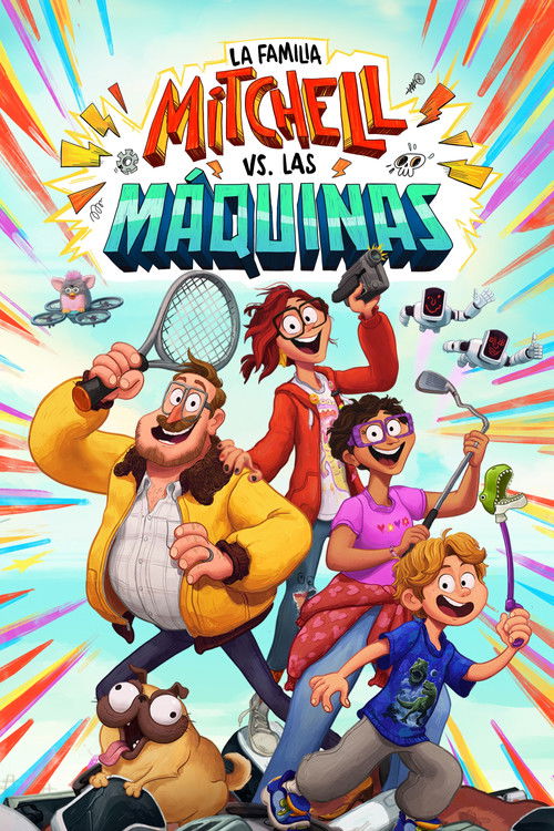 Póster de La familia Mitchell vs. las máquinas