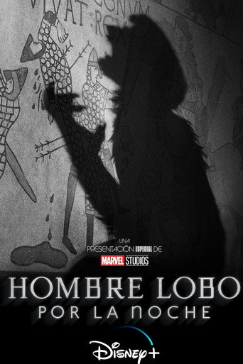 Póster de Hombre Lobo por la noche