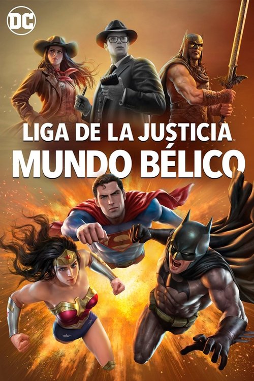 Póster de Liga de la justicia: mundo Bélico