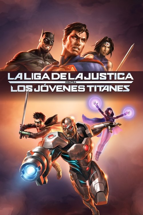 Póster de La Liga de la Justicia y Jóvenes Titanes: Unión en acción