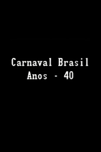 Póster de Carnaval Brasil — Anos 40