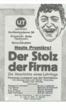Póster de Der Stolz der Firma
