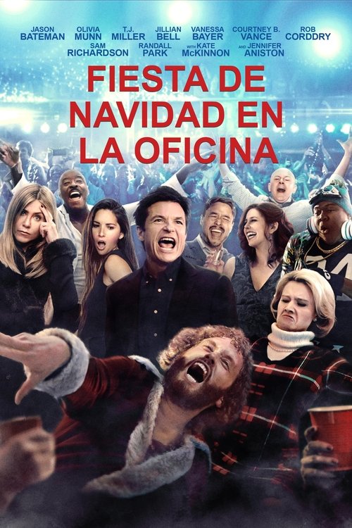 Póster de Fiesta de Navidad en la oficina