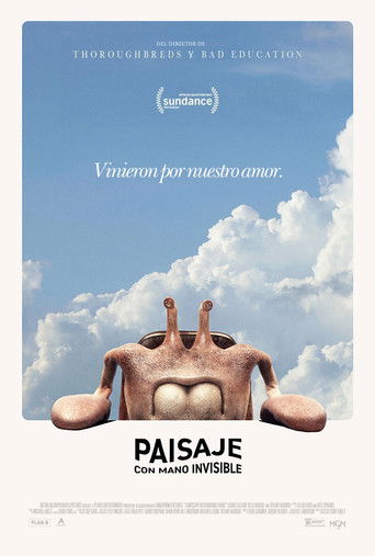 Póster de Paisaje con mano invisible