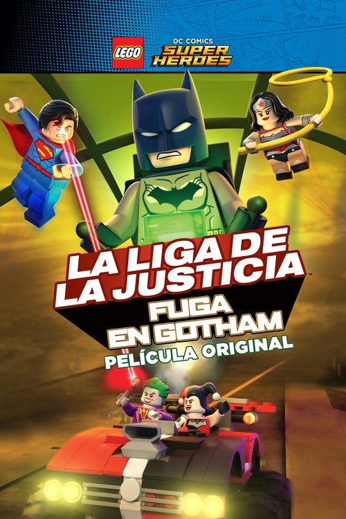 Póster de Liga de la Justicia LEGO: Escape en Ciudad Gótica