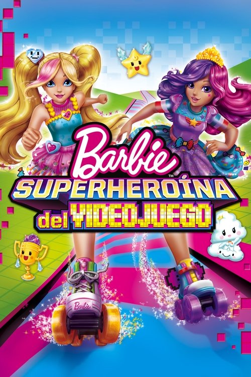 Póster de Barbie en un mundo de videojuegos