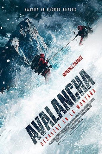 Póster de Avalancha, desastre en la montaña