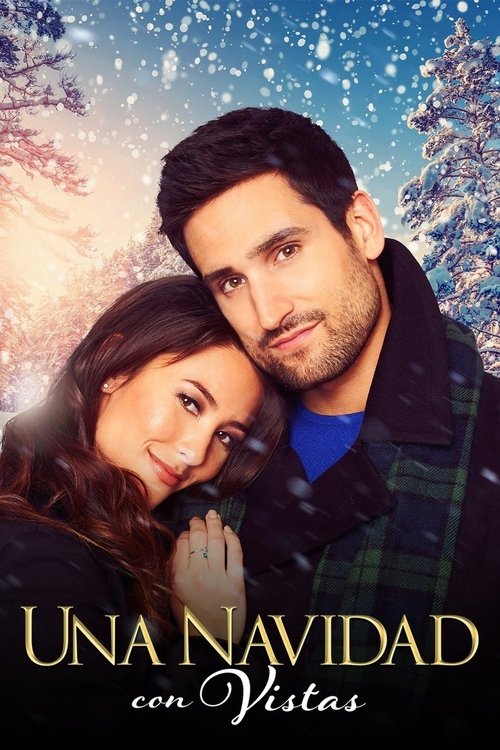 Póster de Navidad con vista de ensueño