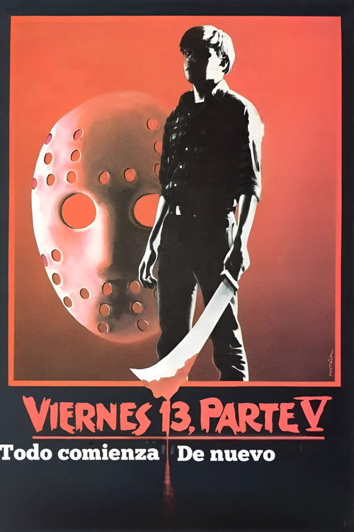 Póster de Viernes 13, Parte V: Todo comienza de nuevo