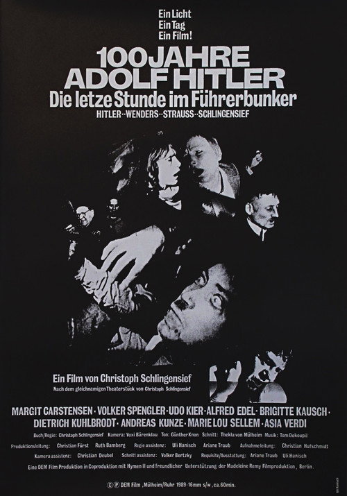 Póster de 100 Jahre Adolf Hitler: Die letzte Stunde Im Führerbunker