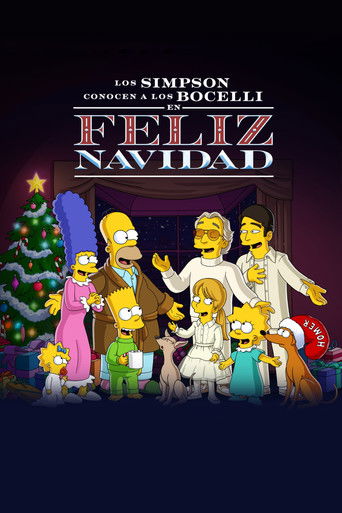 Póster de Los Simpson conocen a los Bocelli en "Feliz Navidad"
