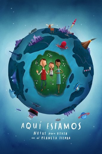 Póster de Aquí estamos: Notas para vivir en el planeta Tierra