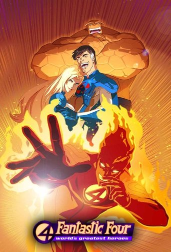 Póster de Los Cuatro Fantásticos: Superhéroes del mundo