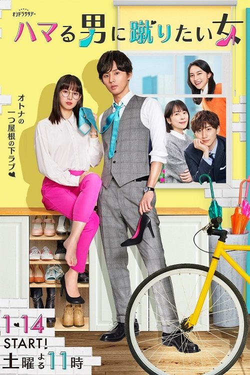 Póster de ハマる男に蹴りたい女