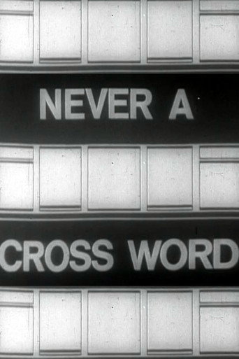 Póster de Never A Cross Word