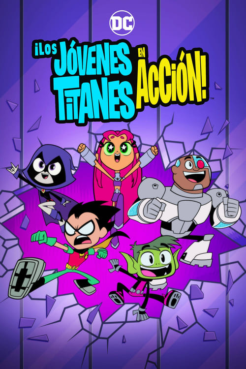 Póster de Los Jóvenes Titanes en acción