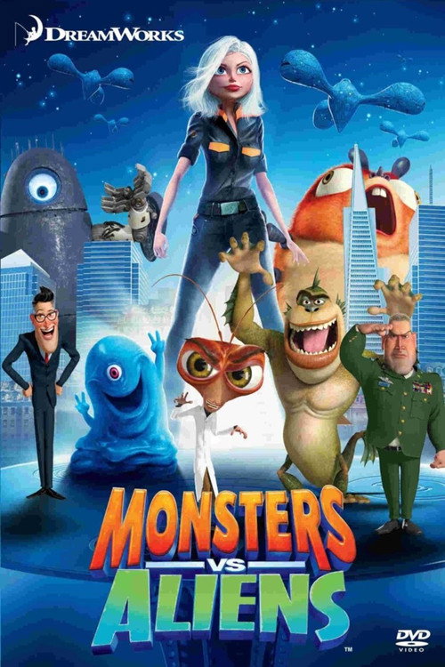 Póster de Monstruos vs. Aliens