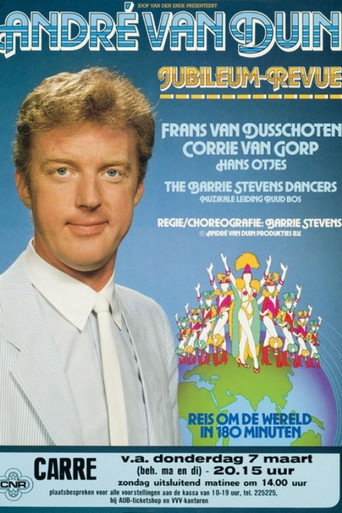 Póster de André Van Duin revue - Een reis om de wereld in 180 minuten (20 jaar André)