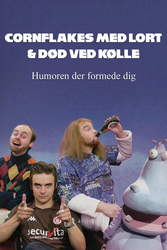 Póster de Cornflakes med lort og død ved kølle - humoren der formede dig